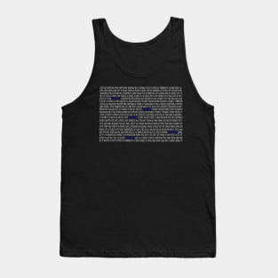 La Vie Boheme Lyrics Tank Top